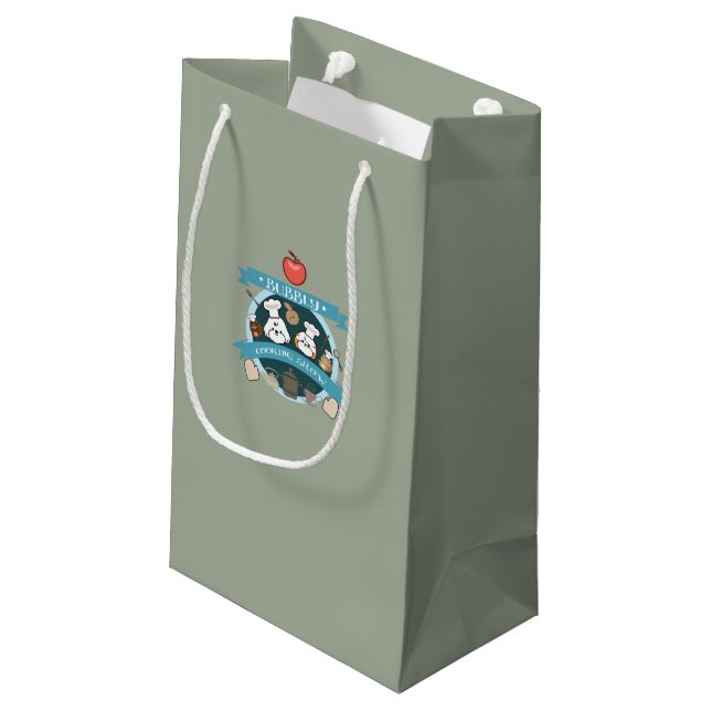 Petit Sac Cadeau spectacle de cuisines du chef bubbly (Dos Angle)