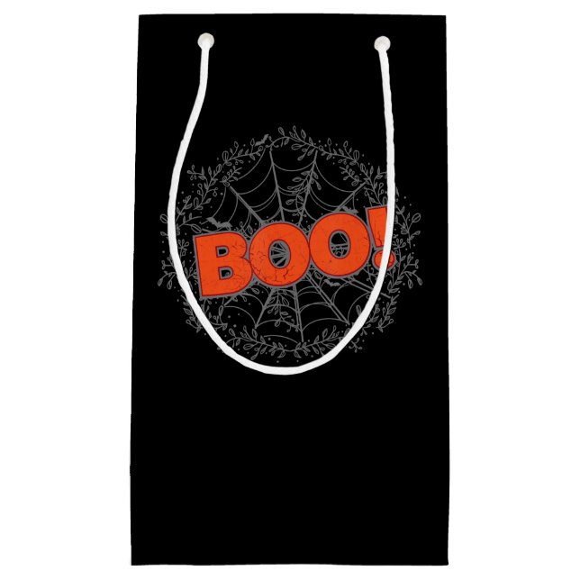 Petit Sac Cadeau Spider Web Boo Venin Idea (Devant)