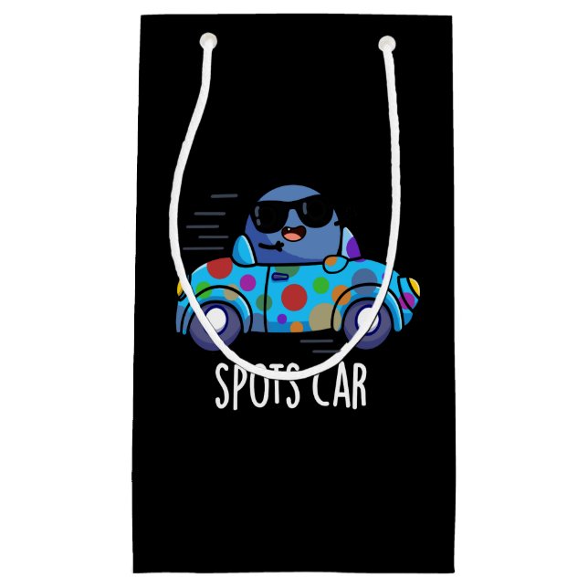 Petit Sac Cadeau Spots Voiture Sport Amusant Parking Dark BG (Devant)