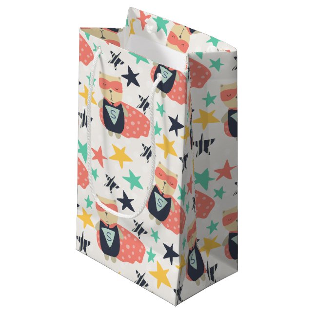 Petit Sac Cadeau Star Super Hero (Devant Angle)
