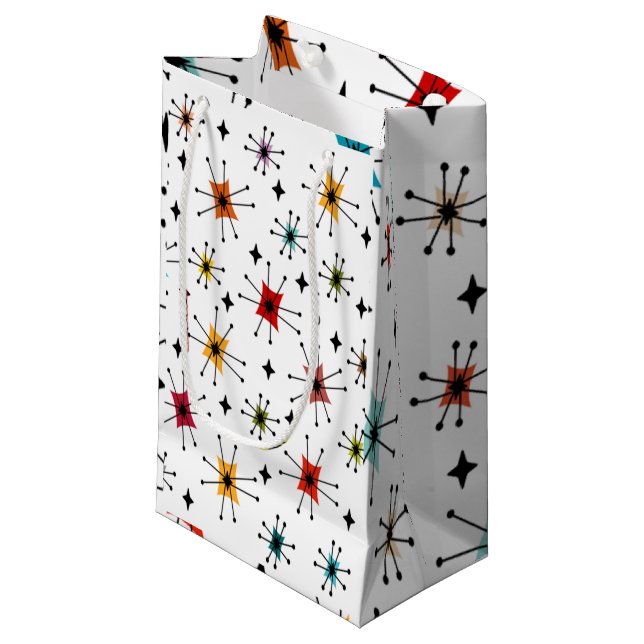 Petit Sac Cadeau Starbursts et Stars (Devant Angle)