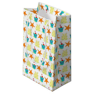 Petit Sac Cadeau Starfish Sandcastle Beach Pail Été Vacances Amusem