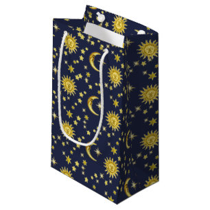 Petit Sac Cadeau Sun, lune et étoiles