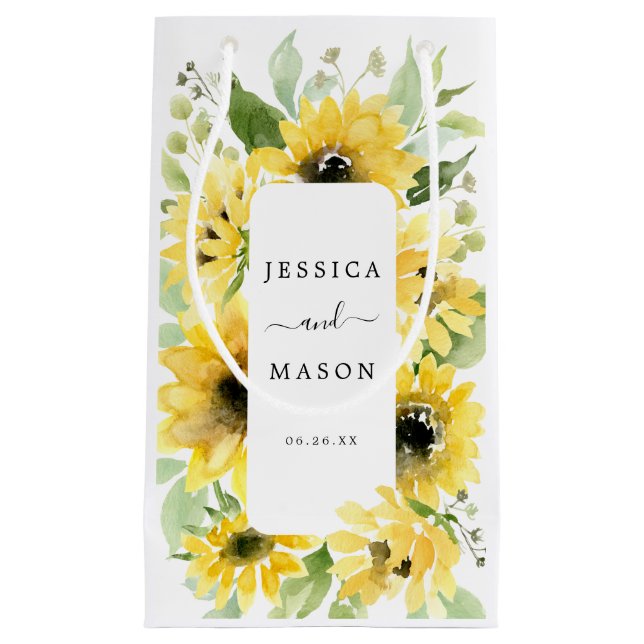 Petit Sac Cadeau Sunflower Garden Hotel Mariage Gift Bag (Devant)