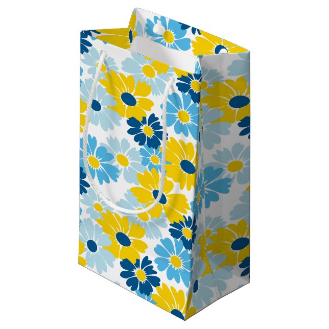 Petit Sac Cadeau Sunshine Blue Sky Blooming Daisy (Devant Angle)