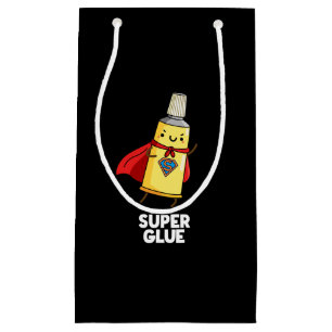 Petit Sac Cadeau Super Colle Funny Super Hero Pun Dark BG