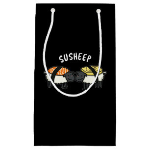 Petit Sac Cadeau Susheep Funny Sushi Sheep Pun Dark BG