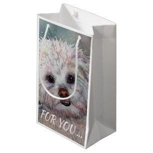 PETIT SAC CADEAU SWEET WHITE YORKIE