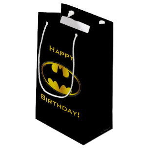Petit Sac Cadeau Symbole Batman Logo Dégradé Ovale