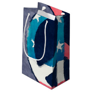 Petit Sac Cadeau Symbole de la Paix Américaine grunge + vos idées