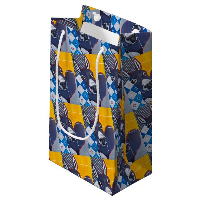 Petit Sac Cadeau Tableau Donkey Punch par Alfred Fox (Devant Angle)