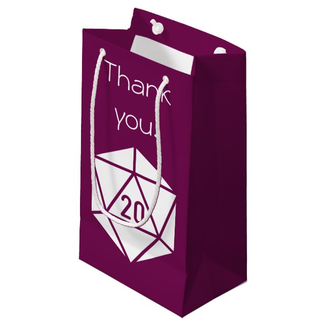 Petit Sac Cadeau Tabletop Chic dans un sac-cadeau vin (Devant Angle)