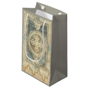 Petit Sac Cadeau Tapisserie ornementale avec le dessin géométriqu