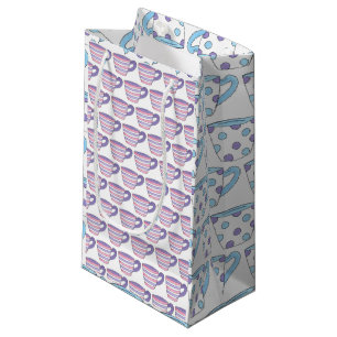 Petit Sac Cadeau Tea Party Tea Party Tea Party Pastel Tea Cup