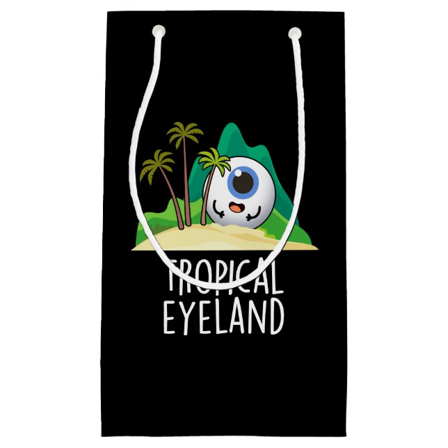 Petit Sac Cadeau Terre des yeux tropicaux Amusante île de jeu de mo (Devant)