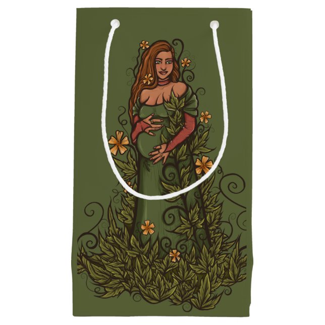 Petit Sac Cadeau Terre Mère déesse Druid (Devant)