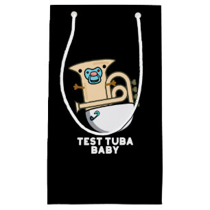 Petit Sac Cadeau Test Tuba Baby Funny Science Tuba Pun Dark BG