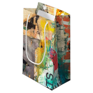 Petit Sac Cadeau Tête de collage