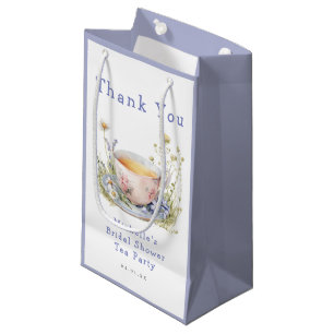 Petit Sac Cadeau Thé dansant de mariage printanier aquarelle