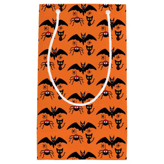 Petit Sac Cadeau Théème d'Halloween (Devant)