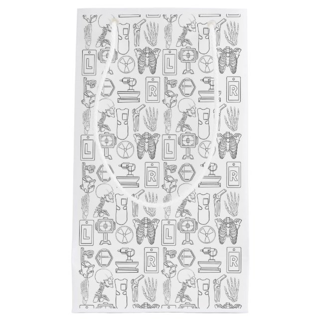 Petit Sac Cadeau Thème de radiologie (Devant)