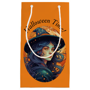 Petit Sac Cadeau Thème Halloween Witch