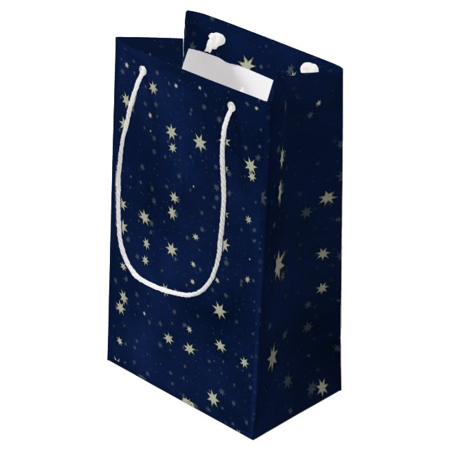 Petit Sac Cadeau tient le premier rôle le bleu (Dos Angle)