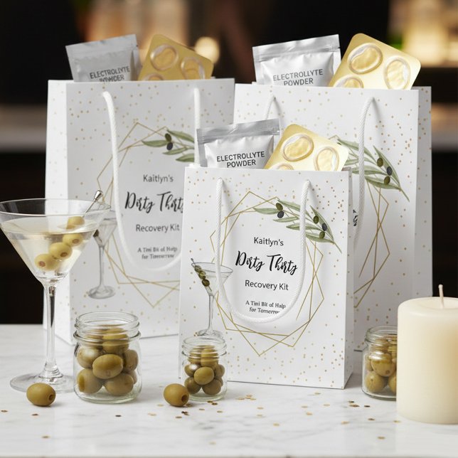 Petit Sac Cadeau Tini Bit Of Fun Martini Soirée Kit de Récupération (Créateur téléchargé)