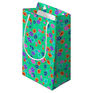 Petit Sac Cadeau Tissu floral Couleur Motif sans couture