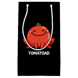 Petit Sac Cadeau Tomatoad Funny Tomato Toad Pun Dark BG