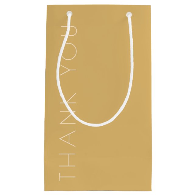 Petit Sac Cadeau Tonal champagne moderne (Devant)