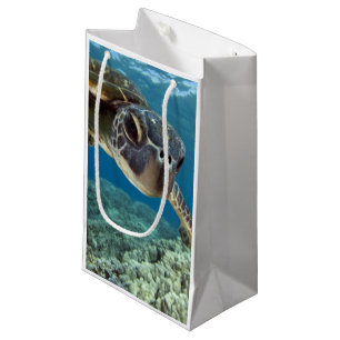 Petit Sac Cadeau Tortue de mer verte hawaïenne