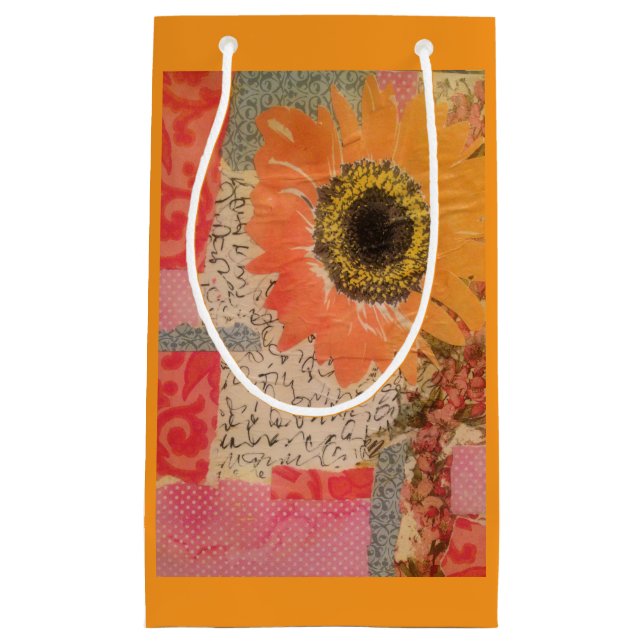 Petit Sac Cadeau Tournesol (Devant)