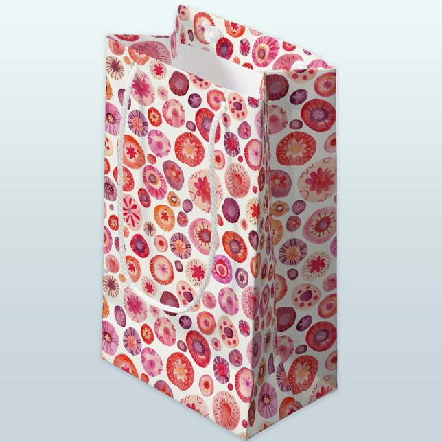 Petit Sac Cadeau Toutes les fleurs (Abstract floral gift bag)