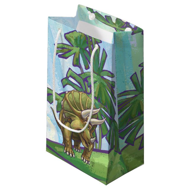 Petit Sac Cadeau Triceratops Cadeaux & Accessoires (Devant Angle)