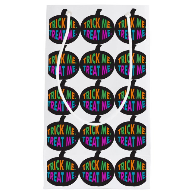 Petit Sac Cadeau Trick Me Treat Me Multi-Color (Devant)