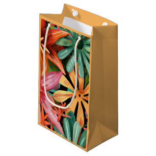 Petit Sac Cadeau tropical/hawaïen/floral/fleur
