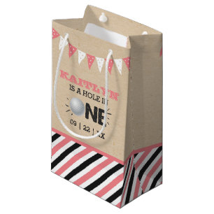 Petit Sac Cadeau Trou en une fille Golf 1er anniversaire Par tee
