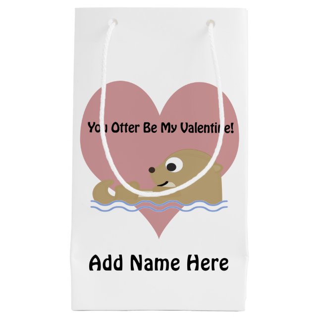 Petit Sac Cadeau Tu Veux Être Ma Saint-Valentin (Devant)