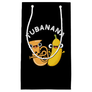Petit Sac Cadeau Tubanana Funny Tuba Banana Pun Dark BG