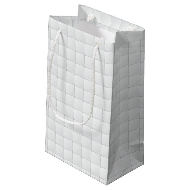 Petit Sac Cadeau Tuile blanche (Dos Angle)
