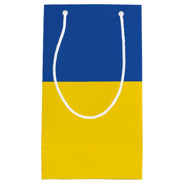 Petit Sac Cadeau Ukraine Drapeau, Ukraine Pays Cadeau Patriotique (Devant)
