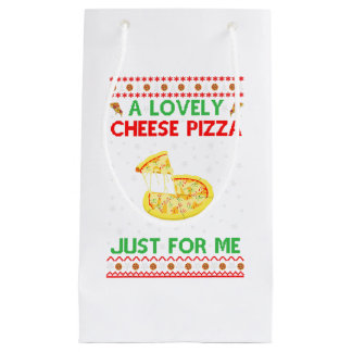 Petit Sac Cadeau Une Jolie Chemise À La Pizza Au Fromage Seul Amusa