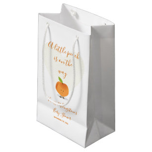 Petit Sac Cadeau Une petite pêche est sur le baby shower de maniè