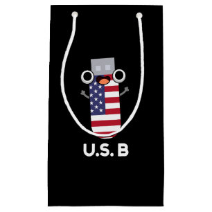 Petit Sac Cadeau US B Funny États-Unis Pun Dark BG