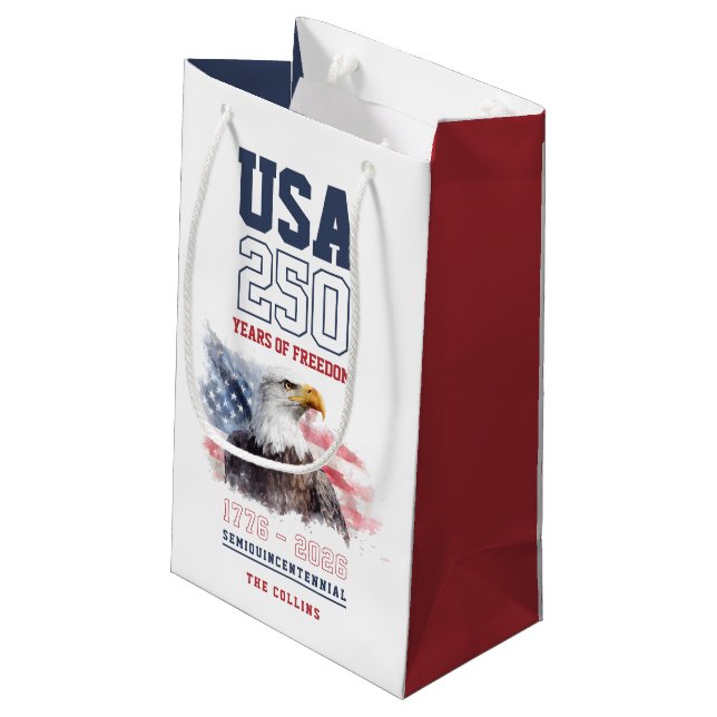 Petit Sac Cadeau USA 1776-2026 America's 250th Anniversary Party (Dos Angle)