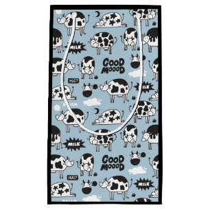 Petit Sac Cadeau Vache et lait