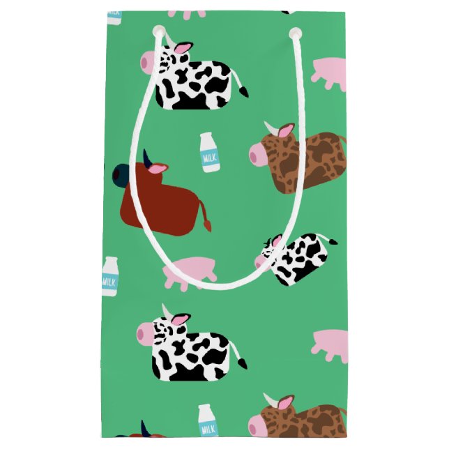 Petit Sac Cadeau Vaches âgées (Devant)