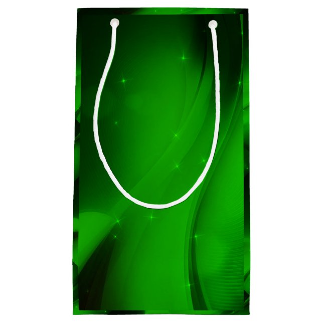 Petit Sac Cadeau Vague verte (Devant)