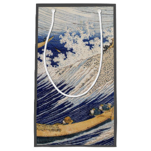 Petit Sac Cadeau Vagues océaniques Hokusai Bateaux en mer